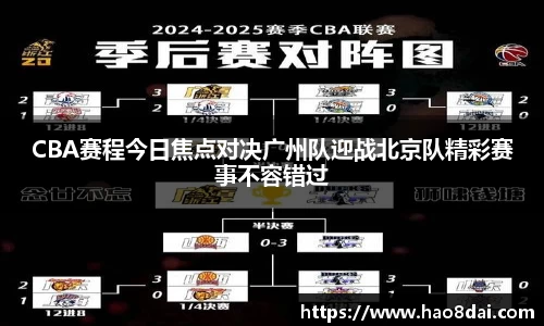 CBA赛程今日焦点对决广州队迎战北京队精彩赛事不容错过